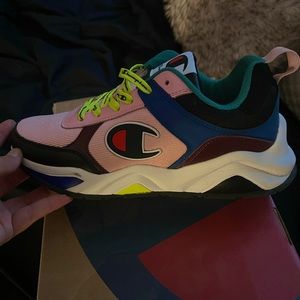 Champion 93 Eighteen Big C Pink & Multi-Colorblock shoes